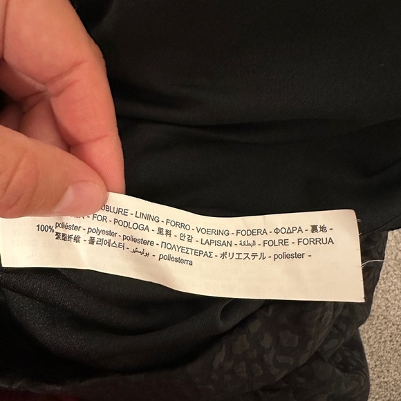 Zara Black Jacquard High Waisted Mini Peplum Skirt Size Large - Picture 8 of 9